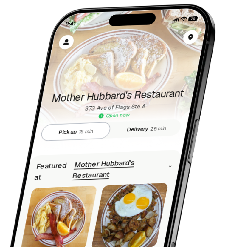 Mother Hubbard's Restaurant app preview