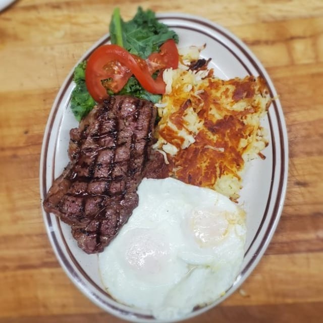 N.Y. Steak & Eggs.